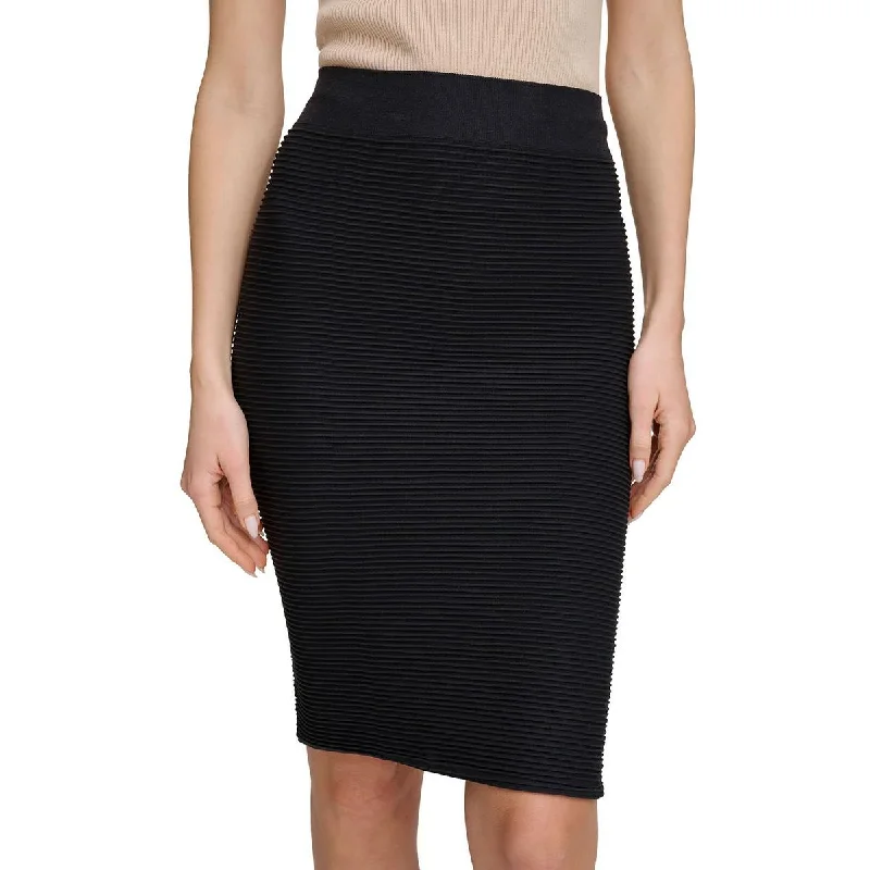 Chic Clothes For Women Womens Unlined Textured Pencil Skirt