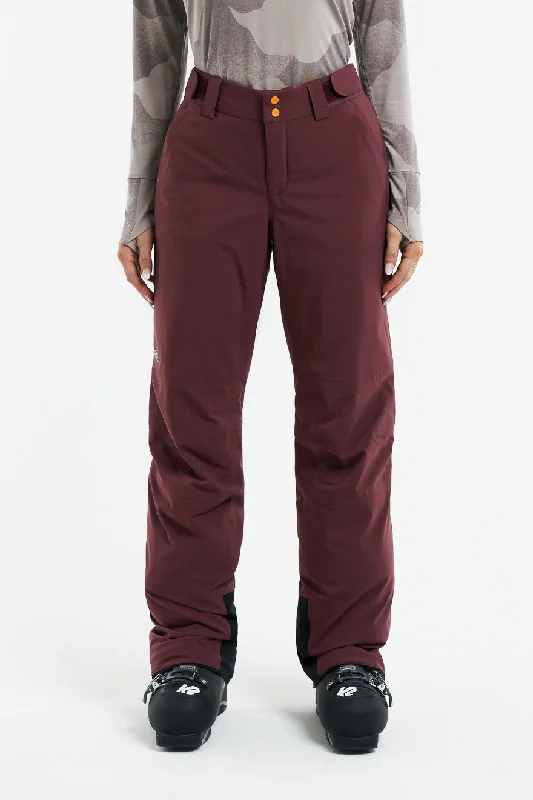 Women's Floral Print Outfit Chica Insulated Pant-Dark cherry