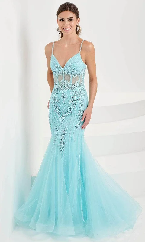 Online Clothing Boutiques Tiffany Designs 16095 - Illusion Corset Gown