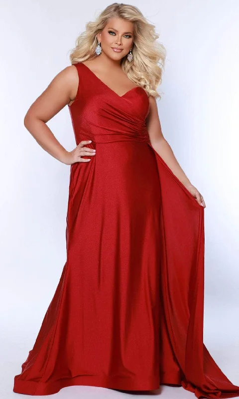 Casual Fashion Trends for Women Sydney's Closet SC7377 - Asymmetrical One-Shoulder Gown