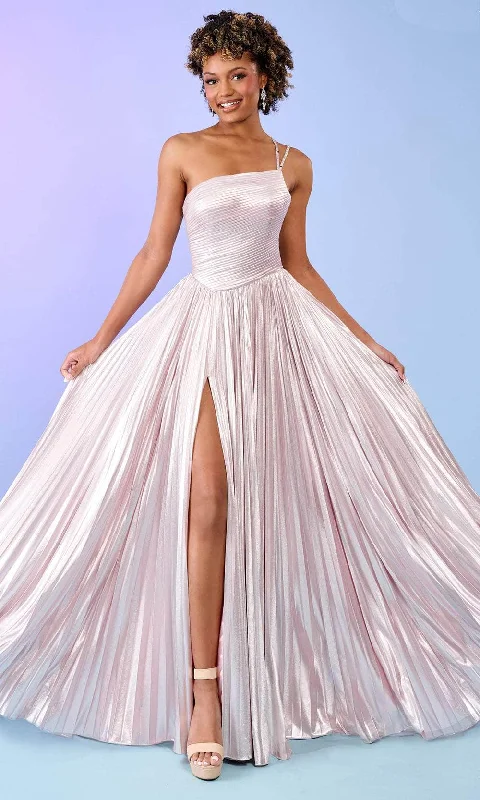 Women Clothing Rachel Allan 70639 - One Shoulder Pleated Prom Gown