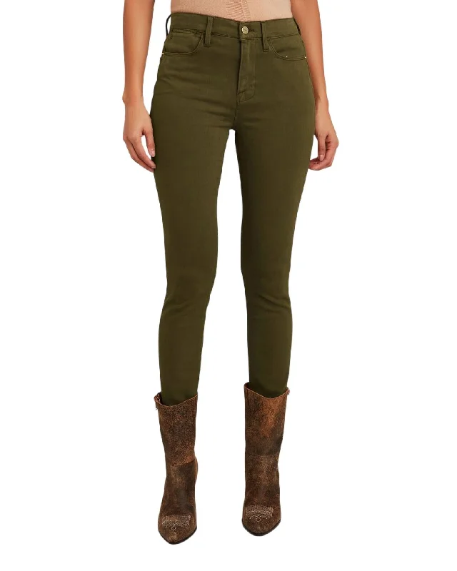 Chic Women's Clothing Online Le High Skinny Jeans In Washed Army Green