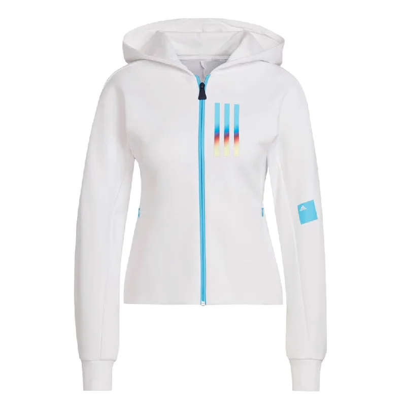 Women's Wardrobe Apparel adidas - Women's Mission Victory Slim Fit Full Zip Hoodie (HN1610)