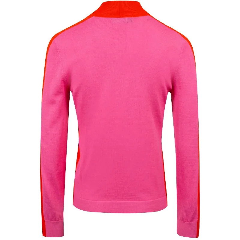 Trendy Boutiques Online Adia Turtle Neck In S168 Pop Pink