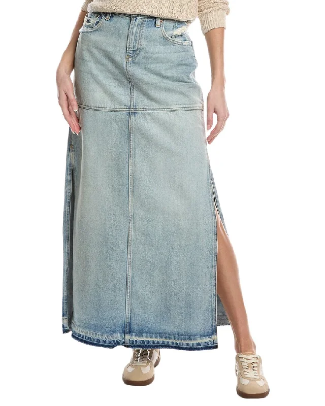 Women Online Clothing Boutiques RE/DONE Mid-Rise Split Skirt