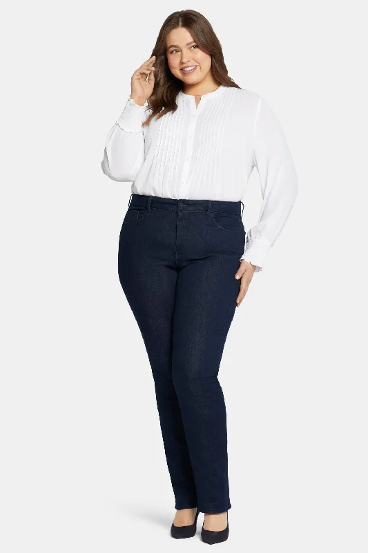 Casual Women's Clothing Online Marilyn Straight Jeans In Plus Size - Rinse