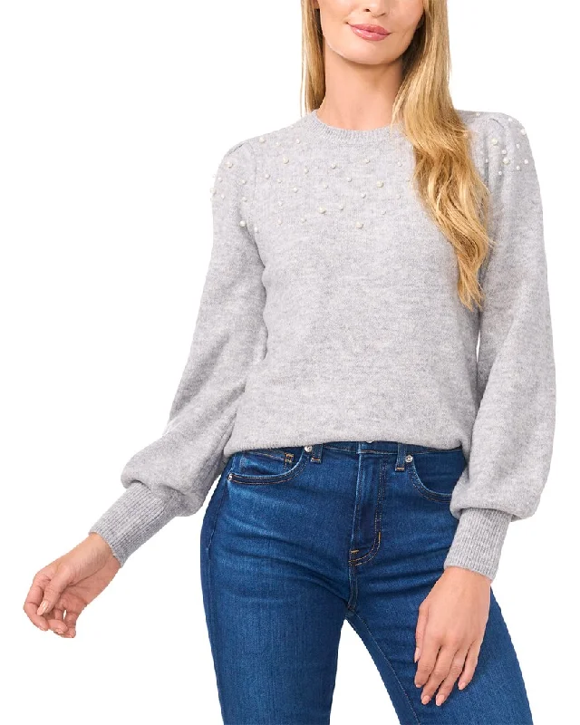 Weekend Sale CeCe Scattered Pearl Sweater