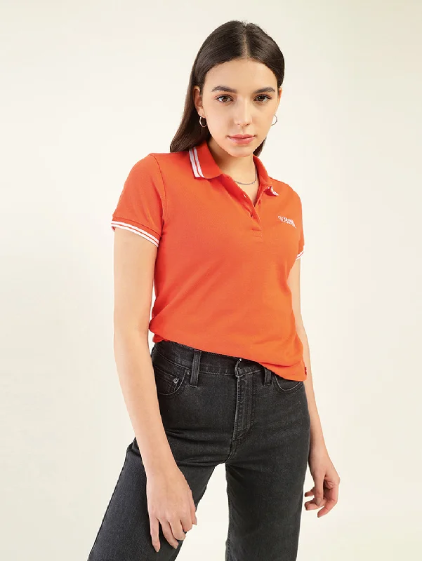 Best Online Boutiques For Women Women's Solid Polo T-Shirt