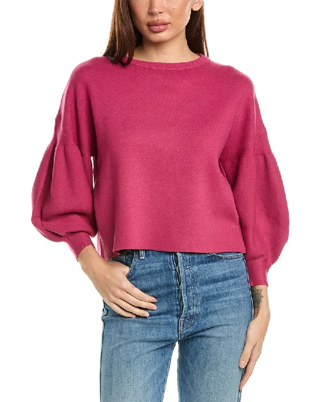 Women's Comfy Attire For Lounging OAT New York Balloon Sleeve Sweater