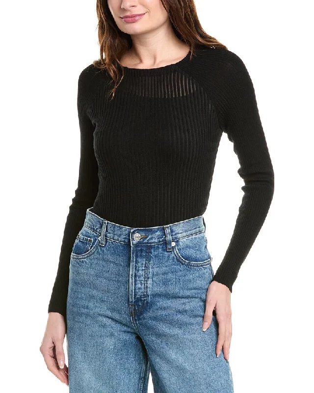 Clothing Sales rag & bone Dorit Shadow Stripe Wool-Blend Sweater