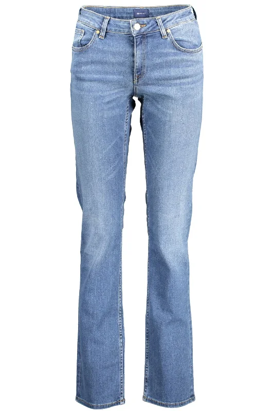 Women's Effortless Casual Outfit Gant Chic Slim-Fit Faded  Women's Jeans