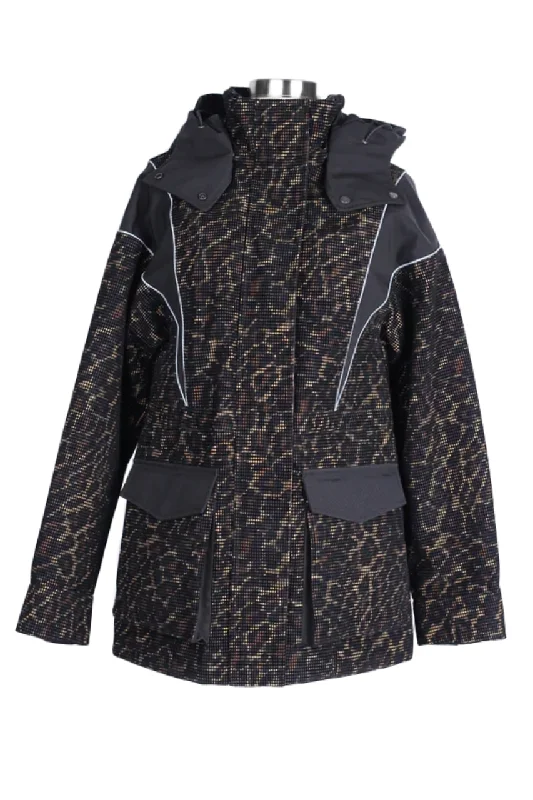 Affordable Women's Clothing Leopard Print Down Puffer Jacket