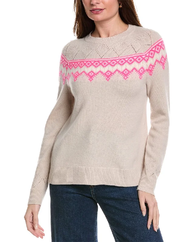 Women's Evening Garments Sail to Sable Fairisle Wool & Cashmere-Blend Sweater