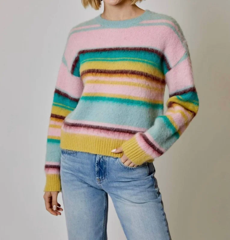 Clothing Sale Stripe Sweater In Multicolor