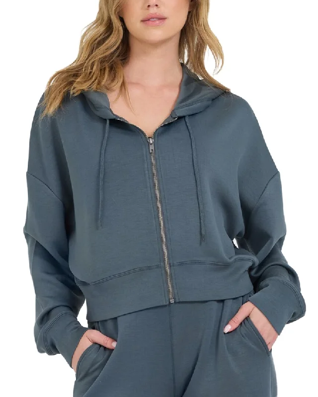 Fashion-forward Women's Clothing Vintage Havana Cloud Fleece Crop Zip-Up