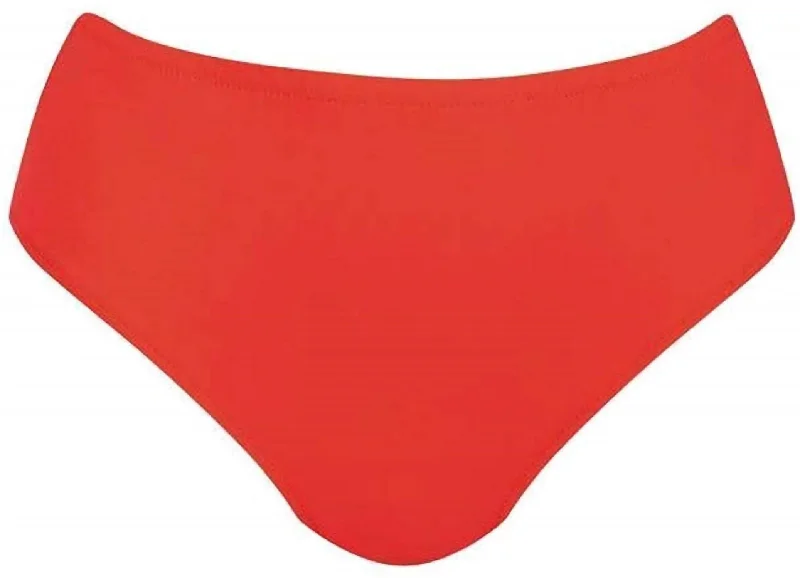 Casual Wear Bikini Bottom In Poppy Red