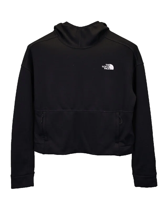 End Of Season Sale Clothing The North Face Cropped Hoodie in Black Polyester