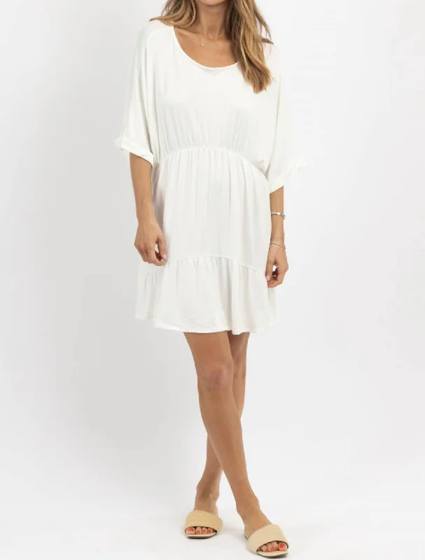 Summer Sale French Terry Coverup Dress In Ivory