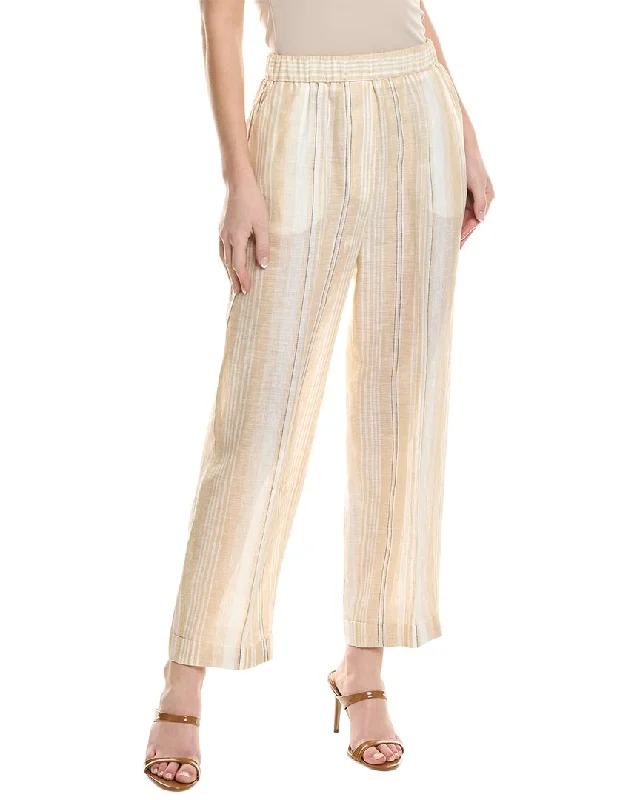 Chic Casual Wardrobe Essentials Peserico Pull-On Linen Pant