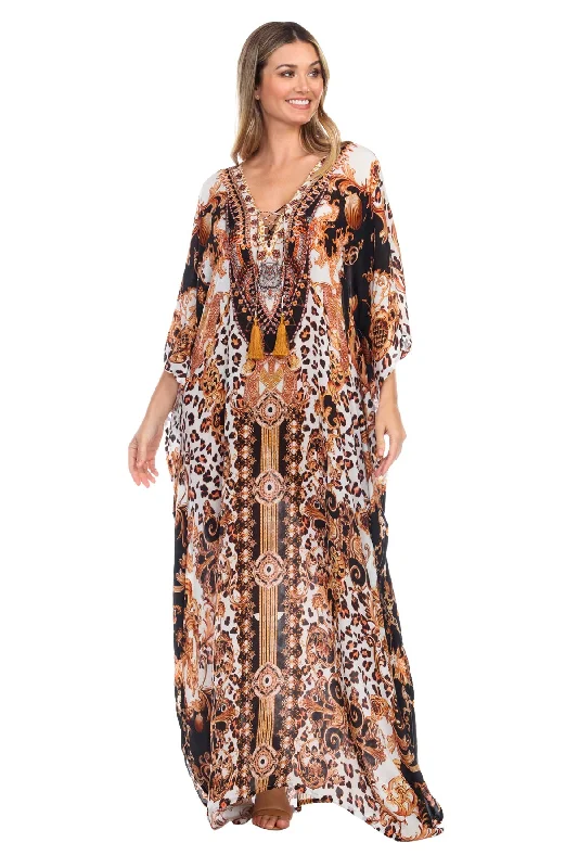 Stylish Women's Apparel Matilda Long Lace Up Kaftan