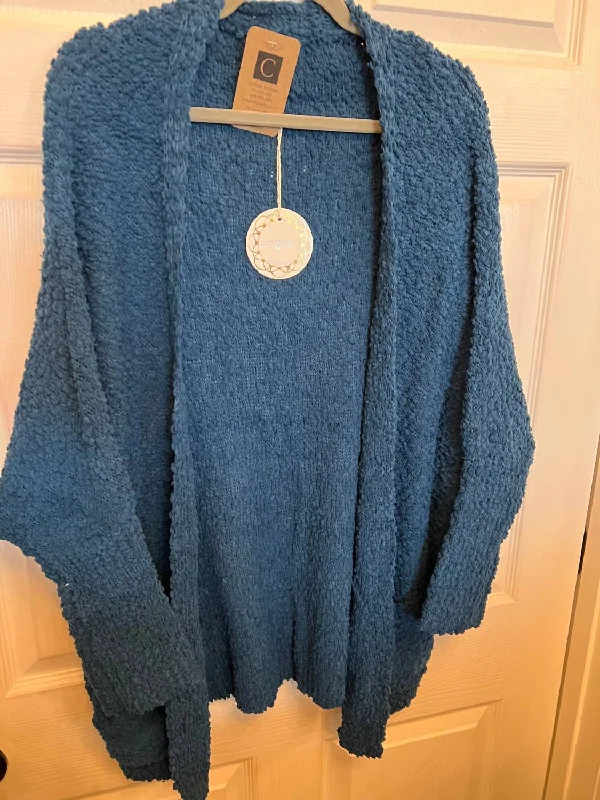 Women's Comfortable Lounge Outfit Teal Cardigan