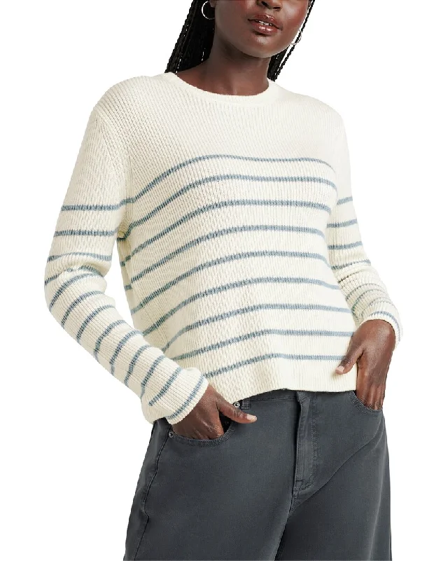 Comfortable Women's Clothes Splendid Spencer Stripe Wool-Blend Sweater