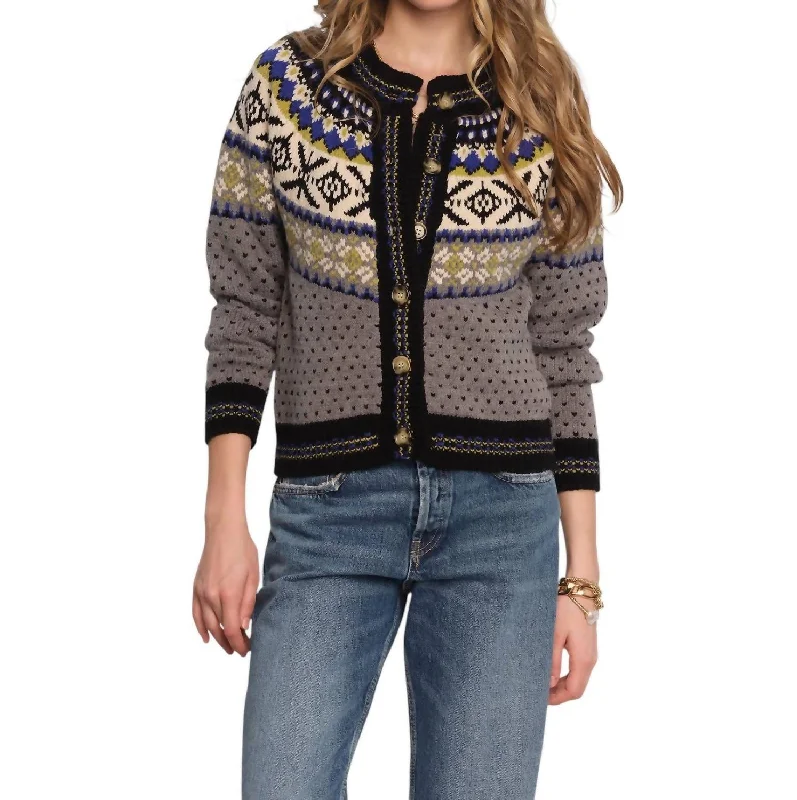 Unique Women's Fashion Pieces Sylvia Cardigan In Heather