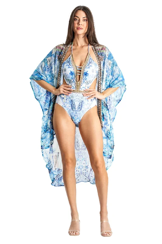 Women's Apparel And Garments Las Olas High-Low Kimono