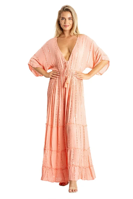 Women's Sports Apparel Lani  Maxi Coral Robe Dress