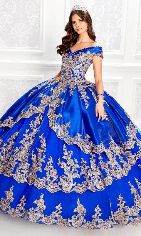 Best Clearance Sales Right Now Princesa by Ariana Vara PR22029 - Applique Off-Shoulder Ball Gown