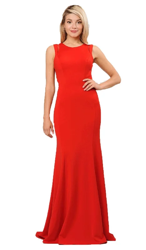 Clothing Sales Poly USA 8232 - Cutout Back Mermaid Gown