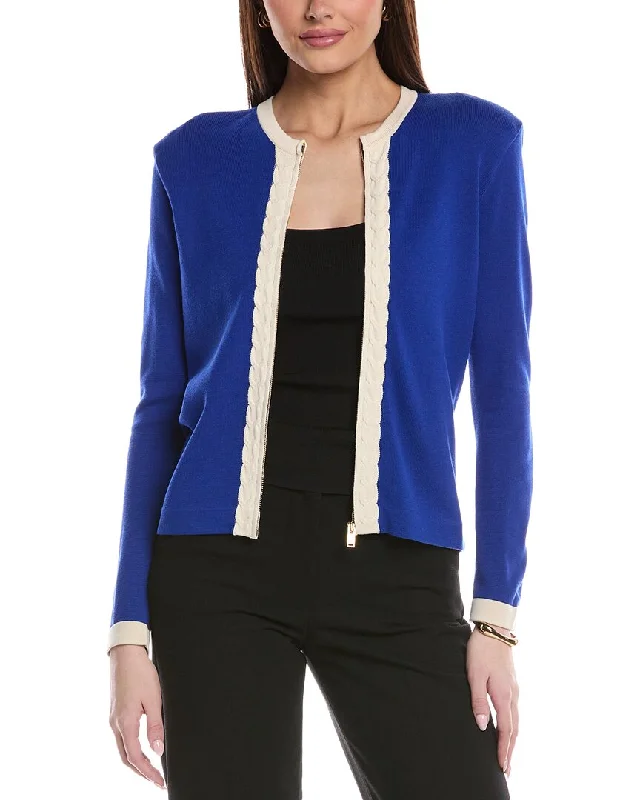 Trendy Boutique Online St. John Intarsia Knit Cardigan