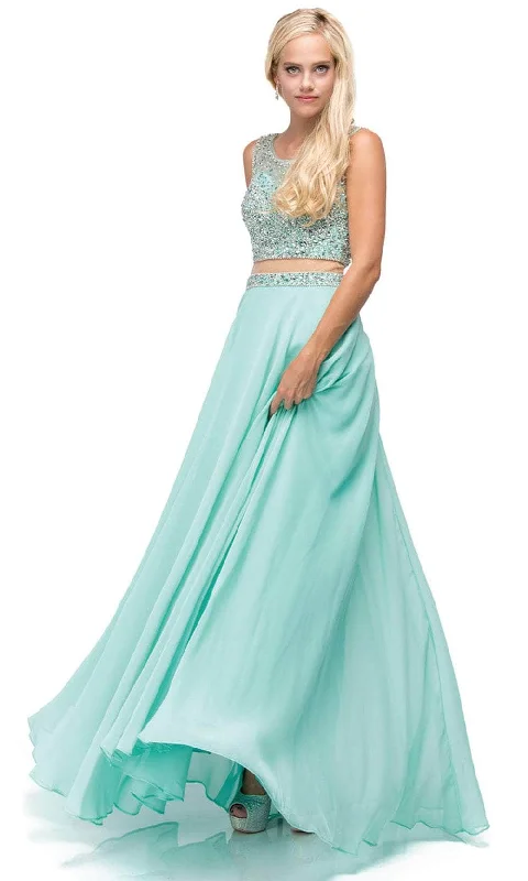 Women's Apparel And Garments Dancing Queen 9789 - Scoop A-Line Prom Gown