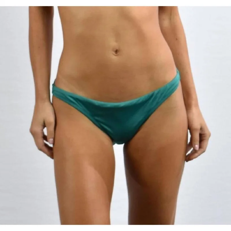 Women's Casual Wear Clothes Solid St. Lucia Bikini Bottom In Green