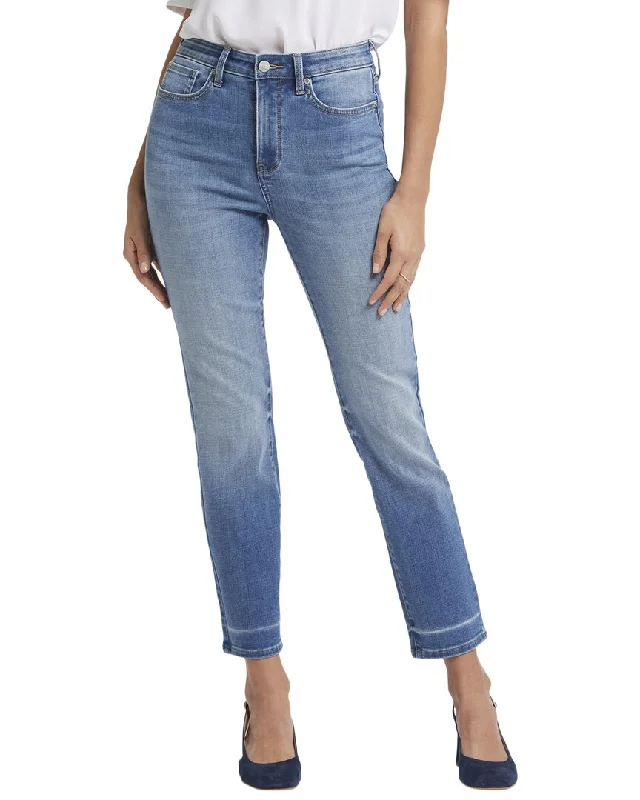 Women's High Street Fashion NYDJ Sheri Aspen Sky Ankle Crop Jean