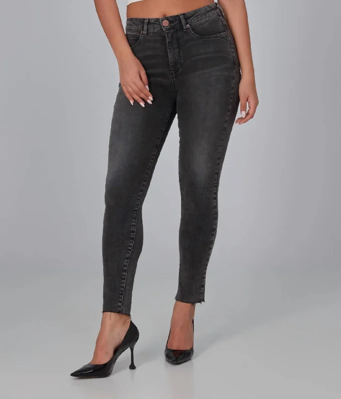 Sale On Clothing Alexa High Rise Skinny Jeans In Smokey Grey