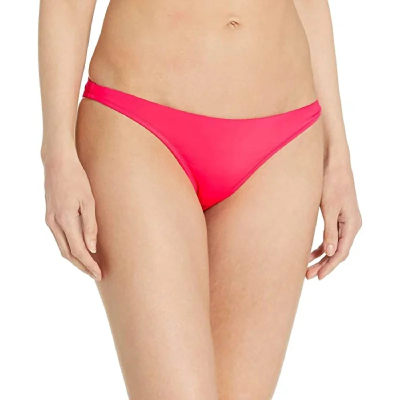 Women's Clothing For Everyday Wear Solid St. Lucia Bikini Bottom In Candy