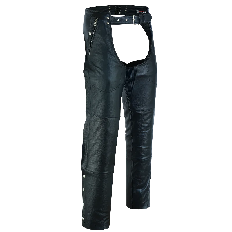 Clothing Online VL811 TG Vance Leather Four Pocket Top Grain Leather Chaps with Removable Liner