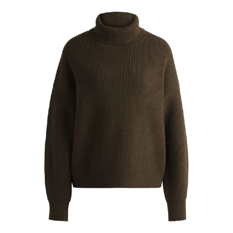 Trendy Women's Apparel Ribbed rollneck sweater in wool