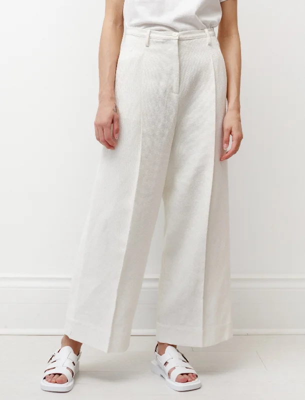 Women's Evening Outfit Granpa Pant Ivory