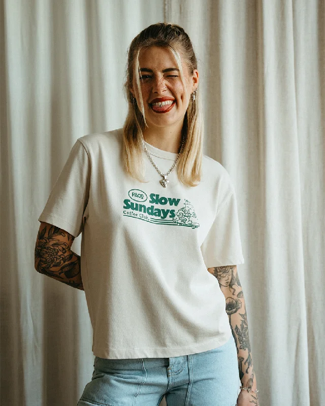 Stylish And Comfortable Clothing For Women Slow Sundays Vol. 2 T-Shirt - Bone