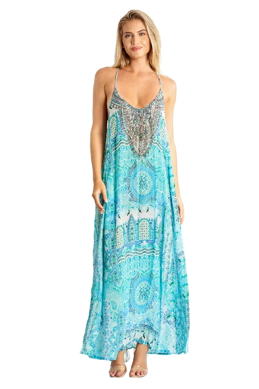 Women's Resort Apparel Vida T-Back Maxi Dress