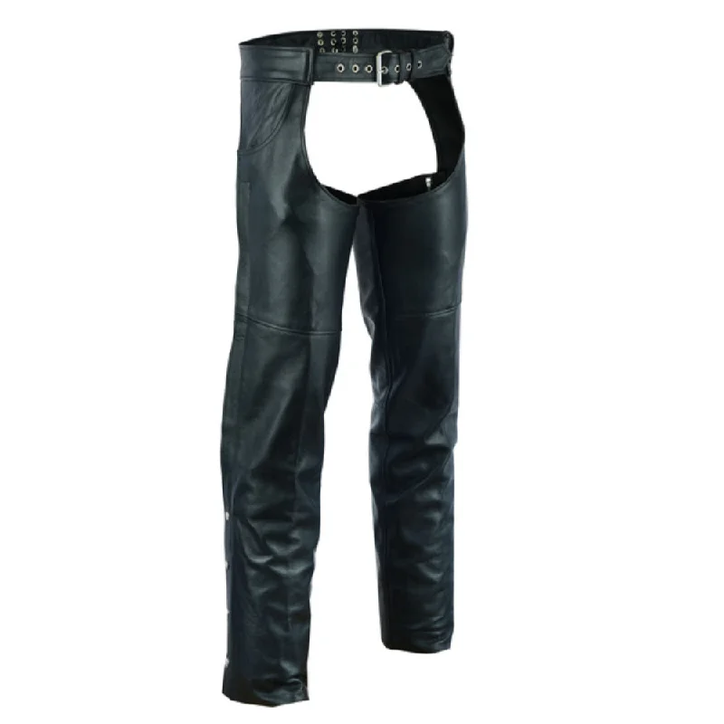 Sale On Clothing VL813 Vance Leather Levi Style Pocket Premium Leather Chaps