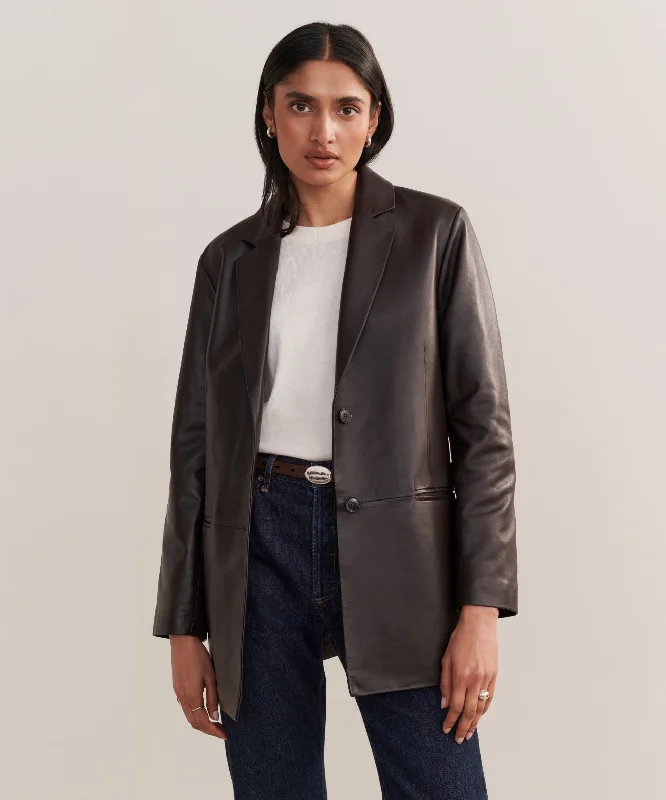 Women's Clothing Stores Leather Brooke Blazer