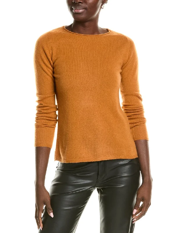 Elegant Clothing For Women sofiacashmere Relaxed Crewneck Cashmere Sweater