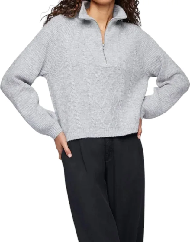 Contemporary Women's Clothing Georgie Sweater In Heather Grey